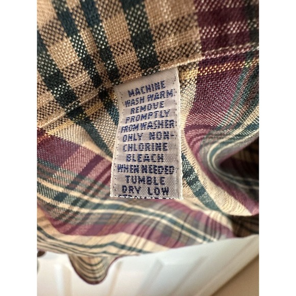Ralph Lauren Plaid Shirt Classic Fit Heavier Cotton Mens Size Large Long Sleeve - Picture 6 of 9